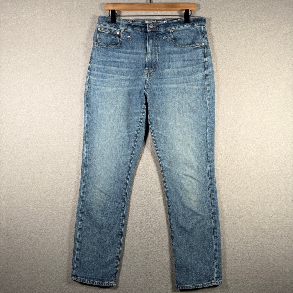 Madewell The High-Rise Slim Boyjean Medium Wash Denim J8753 Size 30